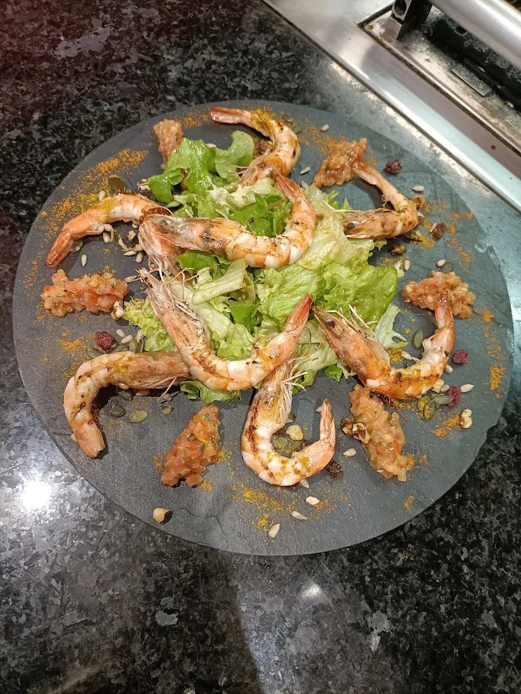 Salade de Gambas Au Curry